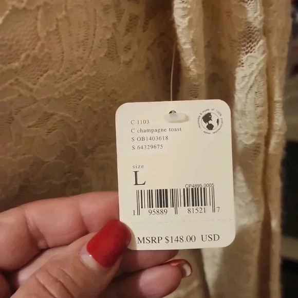 FREE PEOPLE PEARL LACE DRESS - Picture 4 of 7